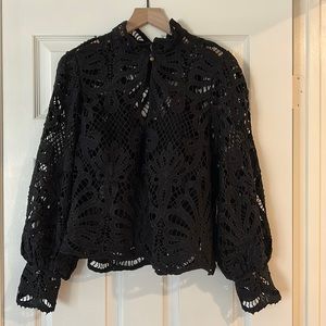 Black Anthropologie blouse